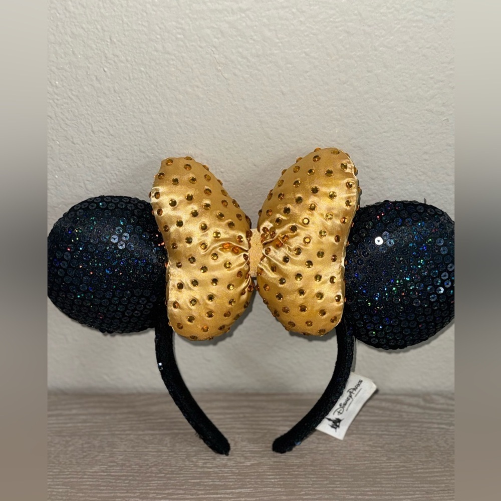Gold-black bow Minnie Ears. Sequenced - Picture 4 of 7